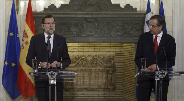 Rajoy apoya a Samarás frente a Syriza: &quot;Prometer imposibles no tiene sentido&quot;