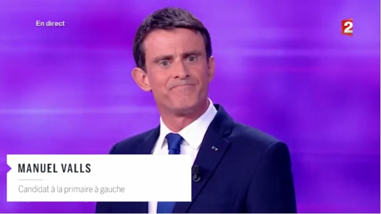 Manuel Valls admite su &quot;very bad english&quot; ante su rival en las primarias socialistas