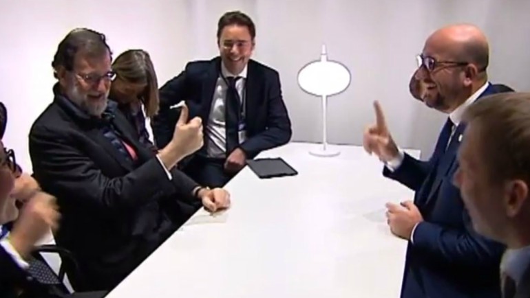Rajoy se reúne con el primer ministro belga antes de que Puigdemont comparezca